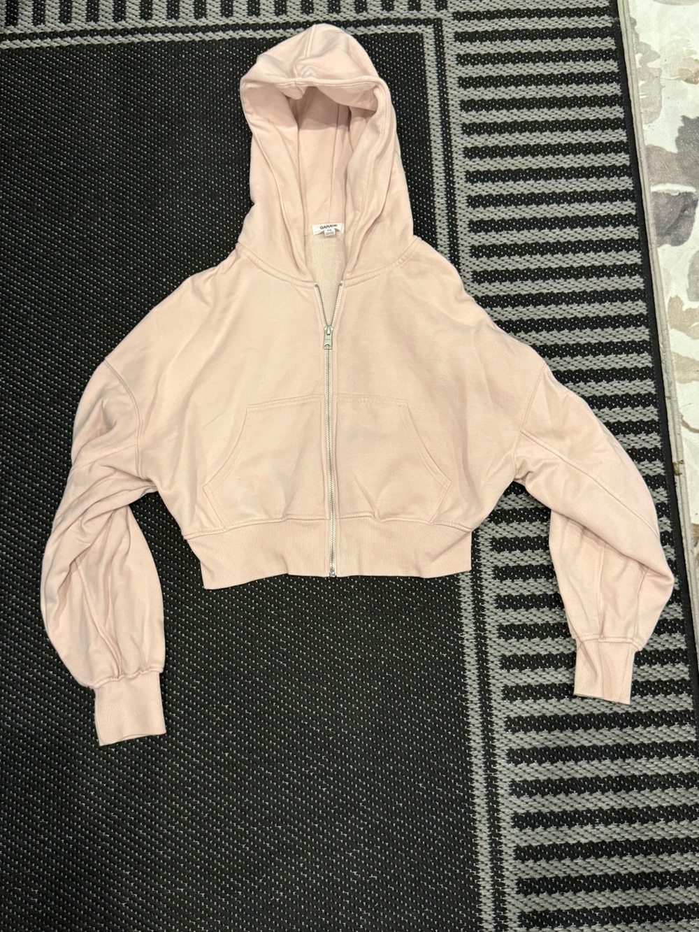 Garage Light Blush Pink Zip-Up Hoodie